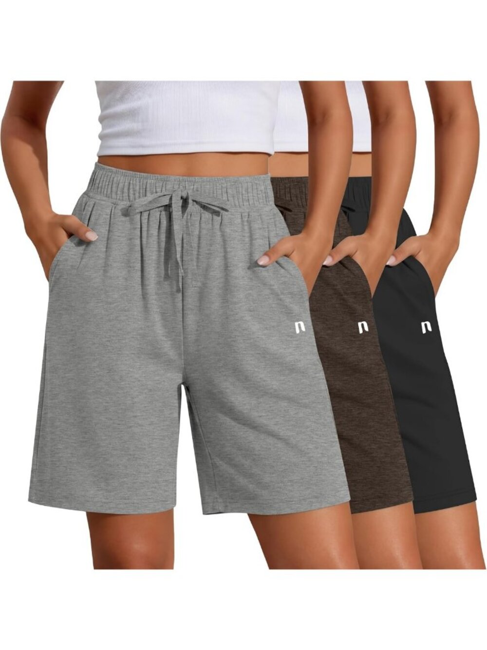 3-Pack Women's Quick-Dry Bermuda Shorts - Lightweight, Comfortable & Stylish